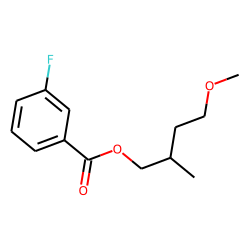 3-Fluorobenzoic acid, 4-methoxy-2-methylbutyl ester