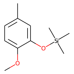 2-Methoxy-5-methylphenol, trimethylsilyl ether