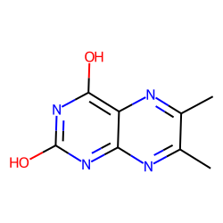 Lumazine, 6,7-dimethyl- (keto form)
