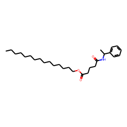Glutaric acid, monoamide, N-(1-phenylethyl)-, pentadecyl ester