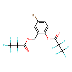 5-Bromo-2-hydroxybenzyl alcohol, bis(pentafluoropropionate)