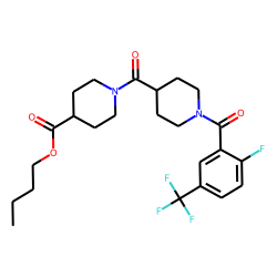 Isonipecotinoylisonipecotic acid, N'-(2-fluoro-5-trifluoromethylbenzoyl)-, butyl ester