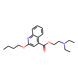 Quinoline-4-carboxylic acid, 2-butoxy, 2-(diethylaminoethyl)amide