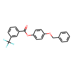 3-Trifluoromethylbenzoic acid, 4-benzyloxyphenyl ester