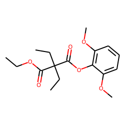 Diethylmalonic acid, 2,6-dimethoxyphenyl ethyl ester