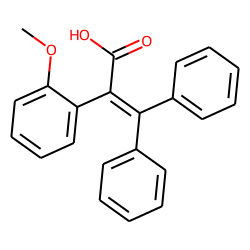 2-Propenoic acid, 3,3-diphenyl-2-(o-methoxyphenyl)-