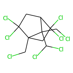 2,2,5,5,8c,9b,10a,10b-octachlorobornane