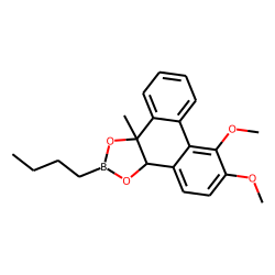 cis-Phenanthrene, 9,10-dihydro-9-methyl-9,10-diol, 3,4-dimethoxy, butylboronate