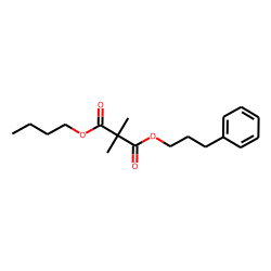 Dimethylmalonic acid, butyl 3-phenylpropyl ester
