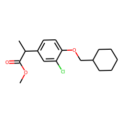 2-(3-Chloro-4-cyclohexylmethoxy-phenyl)-propionic acid, methyl ester