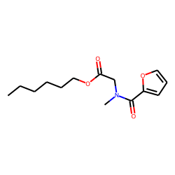 Sarcosine, N-(2-furoyl)-, hexyl ester