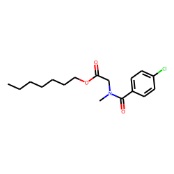 Sarcosine, N-(4-chlorobenzoyl)-, heptyl ester