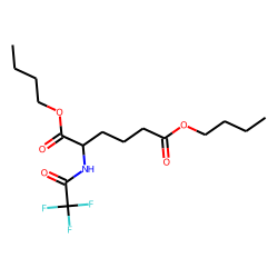 2-Aminoadipic acid, N-trifluoroacetyl-, di-n-butyl ester