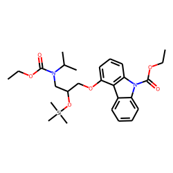 Carazolol, N-ethoxycarbonylated, TMS