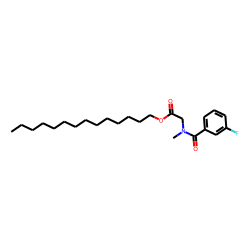 Sarcosine, N-(3-fluorobenzoyl)-, tetradecyl ester