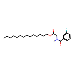 Sarcosine, n-(3-fluorobenzoyl)-, tetradecyl ester
