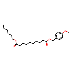 Sebacic acid, hexyl 4-methoxybenzyl ester