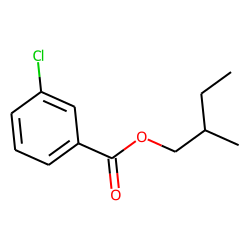 3-Chlorobenzoic acid, 2-methylbutyl ester