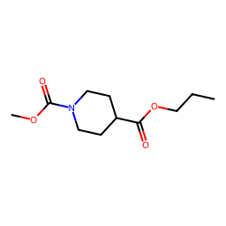 Isonipecotic acid, n-methoxycarbonyl-, propyl ester