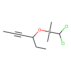 3-(Dichloromethyl)dimethylsilyloxyhex-4-yne