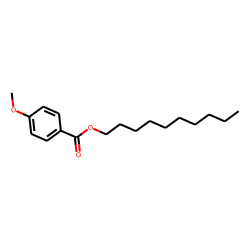 Benzoic acid, 4-methoxy-, decyl ester