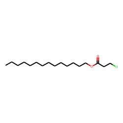 3-Chloropropionic acid, tetradecyl ester