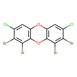 Dibenzodioxin, 1,2,8,9-tetrabromo-, 3,7-dichloro-