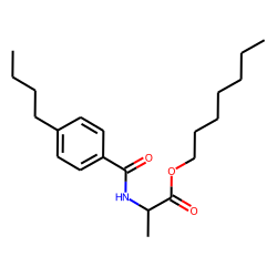 D-Alanine, N-(4-butylbenzoyl)-, heptyl ester