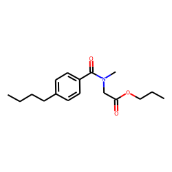 Sarcosine, N-(4-butylbenzoyl)-, propyl ester