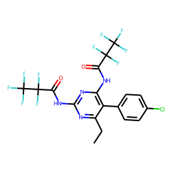5-(4-Chlorophenyl)-6-ethylpyrimidine-2,4-diamine, N,N'-bis(pentafluoropropionyl)-