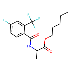 D-Alanine, N-(4-fluoro-2-trifluoromethylbenzoyl)-, pentyl ester