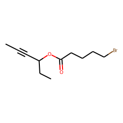 5-Bromovaleric acid, hex-4-yn-3-yl ester