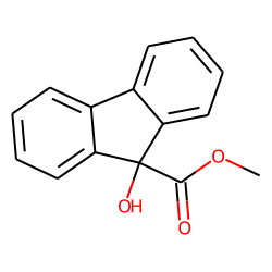9H-Fluorene-9-carboxylic acid, 9-hydroxy-, methyl ester