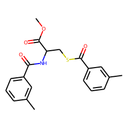l-Cysteine, N,S-bis(m-toluoyl)-, methyl ester