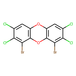 Dibenzodioxin, 1,9-dibromo-, 2,3,7,8-tetrachloro-