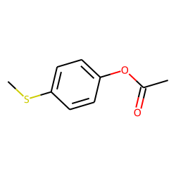4-(Methylmercapto)phenol, acetate