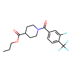 Isonipecotic acid, N-(3-fluoro-4-trifluoromethylbenzoyl)-, propyl ester