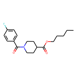 Isonipecotic acid, N-(4-fluorobenzoyl)-, pentyl ester