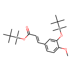 Cinnamic acid, 4-methoxy-3-(tert-butyldimethylsilyl)oxy-, tert-butyldimethylsilyl ester