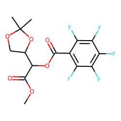 1-(2,2-Dimethyl-1,3-dioxolan-4-yl)-2-methoxy-2-oxoethyl 2,3,4,5,6-pentafluorobenzoate
