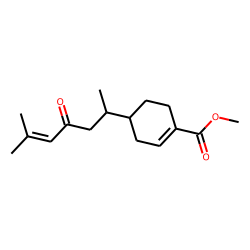 1-Cyclohexene-1-carboxylic acid, 4-(1,5-dimethyl-3-oxo-4-hexenyl)-, methyl ester, [R-(R*,R*)]-