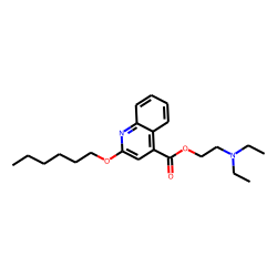 Quinoline-4-carboxylic acid, 2-hexyloxy, 2-(diethylaminoethyl)amide
