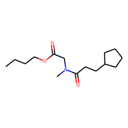 Sarcosine, N-(3-cyclopentylpropionyl)-, butyl ester