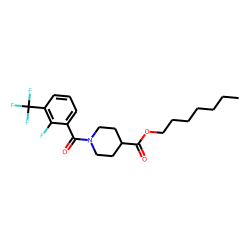Isonipecotic acid, N-(2-fluoro-3-trifluoromethylbenzoyl)-, heptyl ester