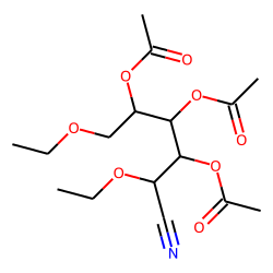 Glucose, 2,6-diethyl, nitrile, acetylated