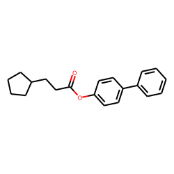 3-Cyclopentylpropionic acid, 4-biphenyl ester