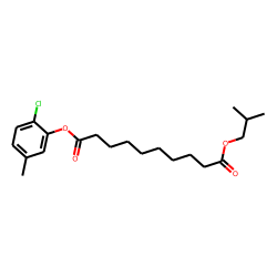 Sebacic acid, 2-chloro-5-methylphenyl isobutyl ester