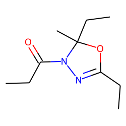 2,5-Diethyl-5-methyl-4-propionyl-1,3,4-oxadiazoline