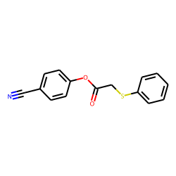 Phenylthioacetic acid, 4-cyanophenyl ester