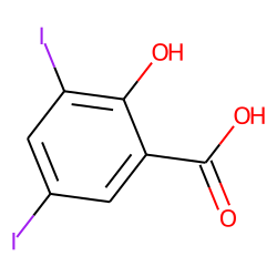 Benzoic acid, 2-hydroxy-3,5-diiodo-